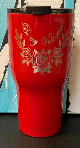 30oz Valentines Roses Design Only