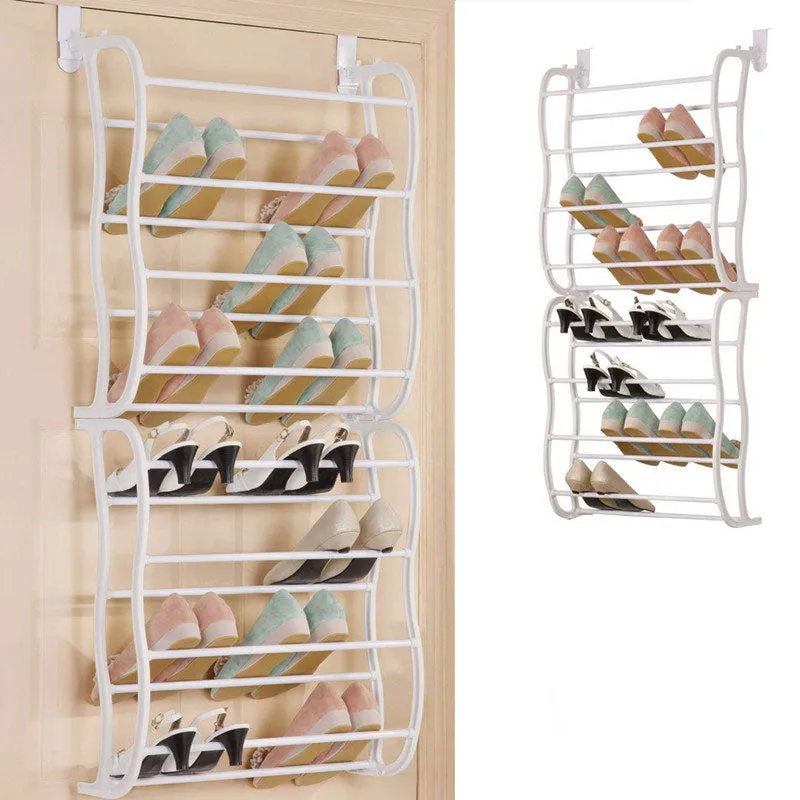 8 Tier Over the Door Shoe Rack Organizer