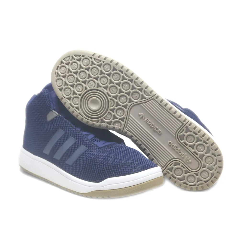 Adidas Veritas Mis High-Top Sneakers Fabric Blue Colour For Men