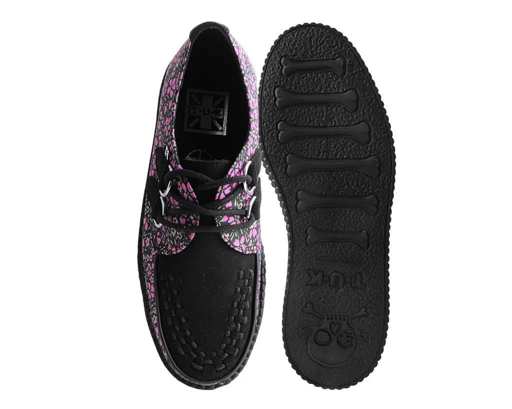 Black & Pink Floral D-Ring Viva Creeper