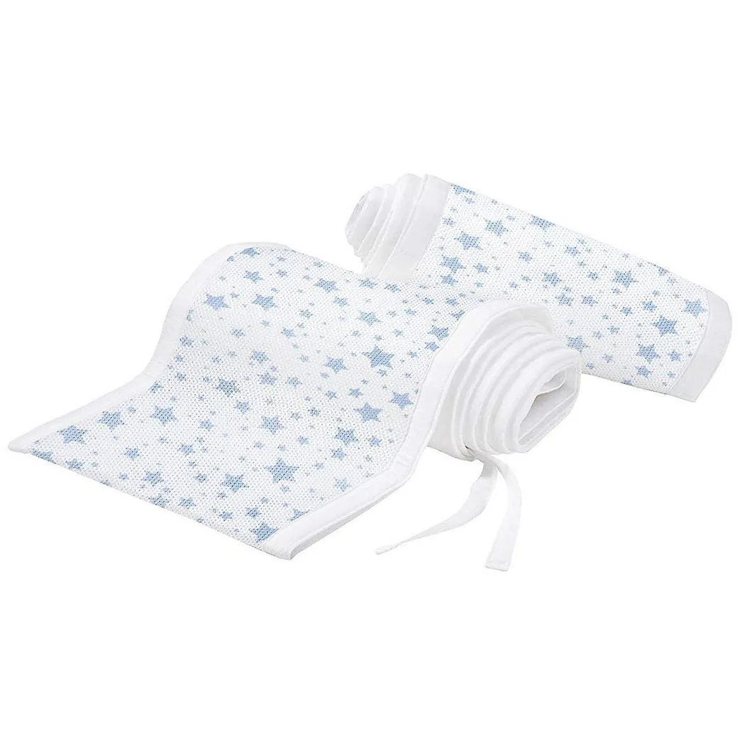 Breathable Baby Mesh Liner - 4 Sided (Twinkle Stars Blue)