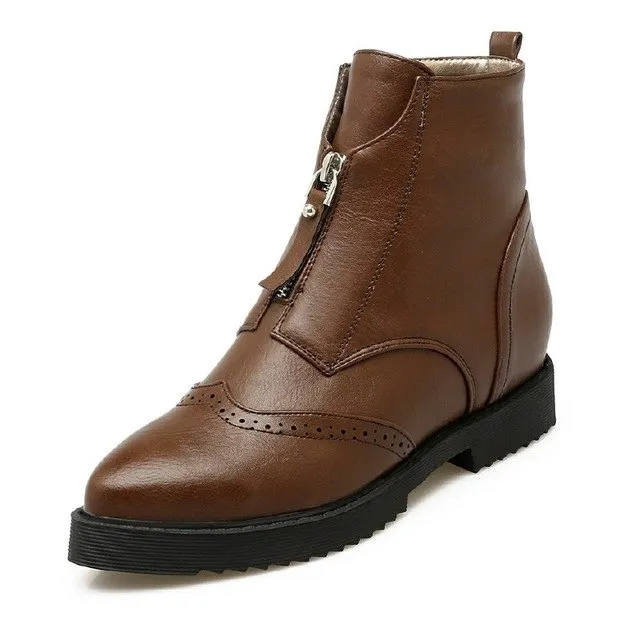 Brogue Ankle Martin Boots