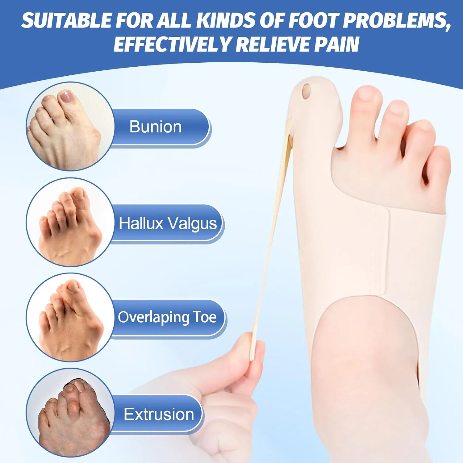 Bunion Corrector Hallux Valgus Socks Right Size(35-39.5)