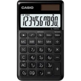 Casio Solar/Battery Calculator - 10 Digits - Black