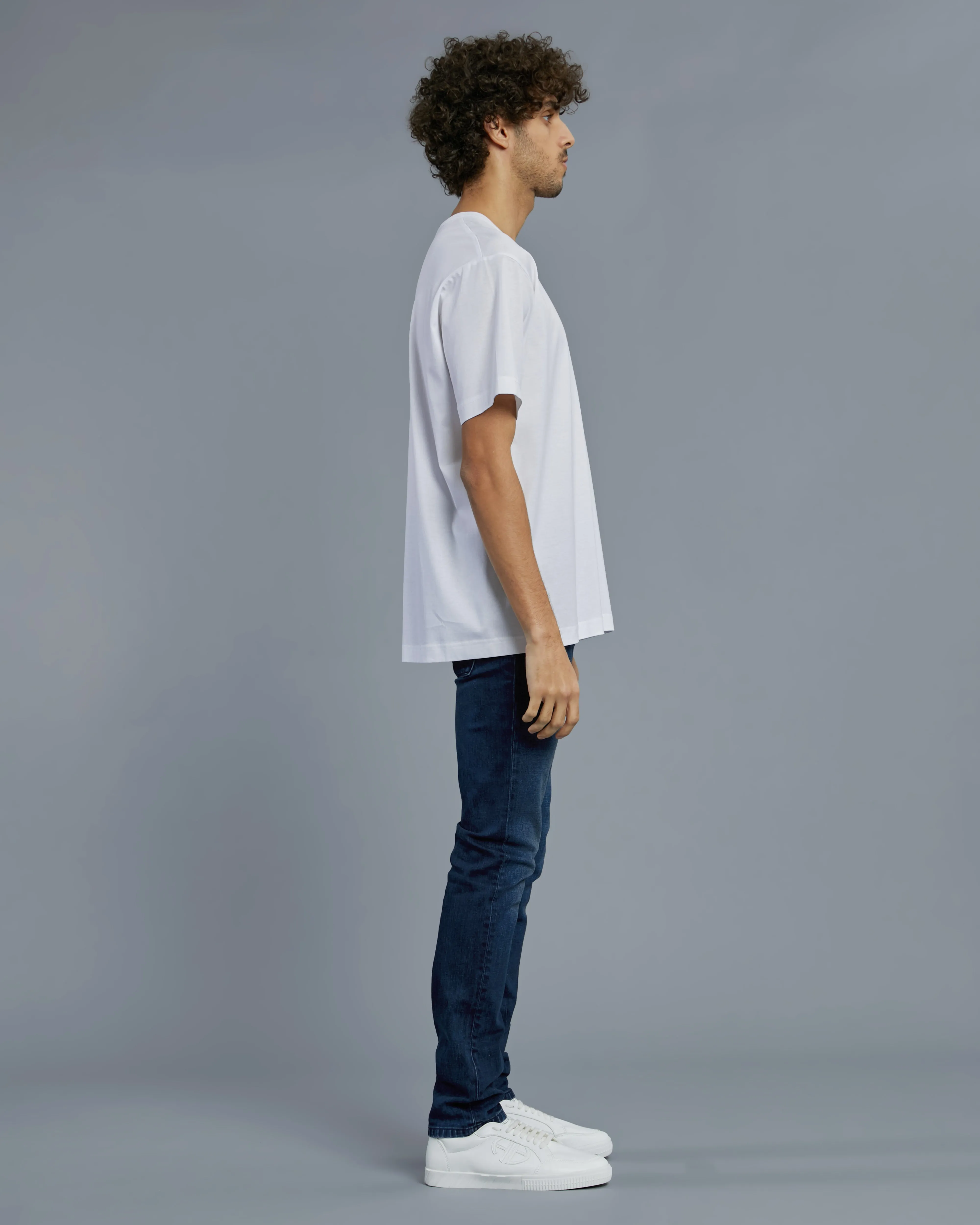 Contrasting Brand Print T-Shirt