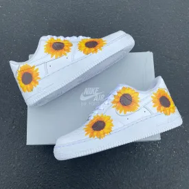 Custom Nike Air Force 1 Sunflower - Custom Nike Shoes