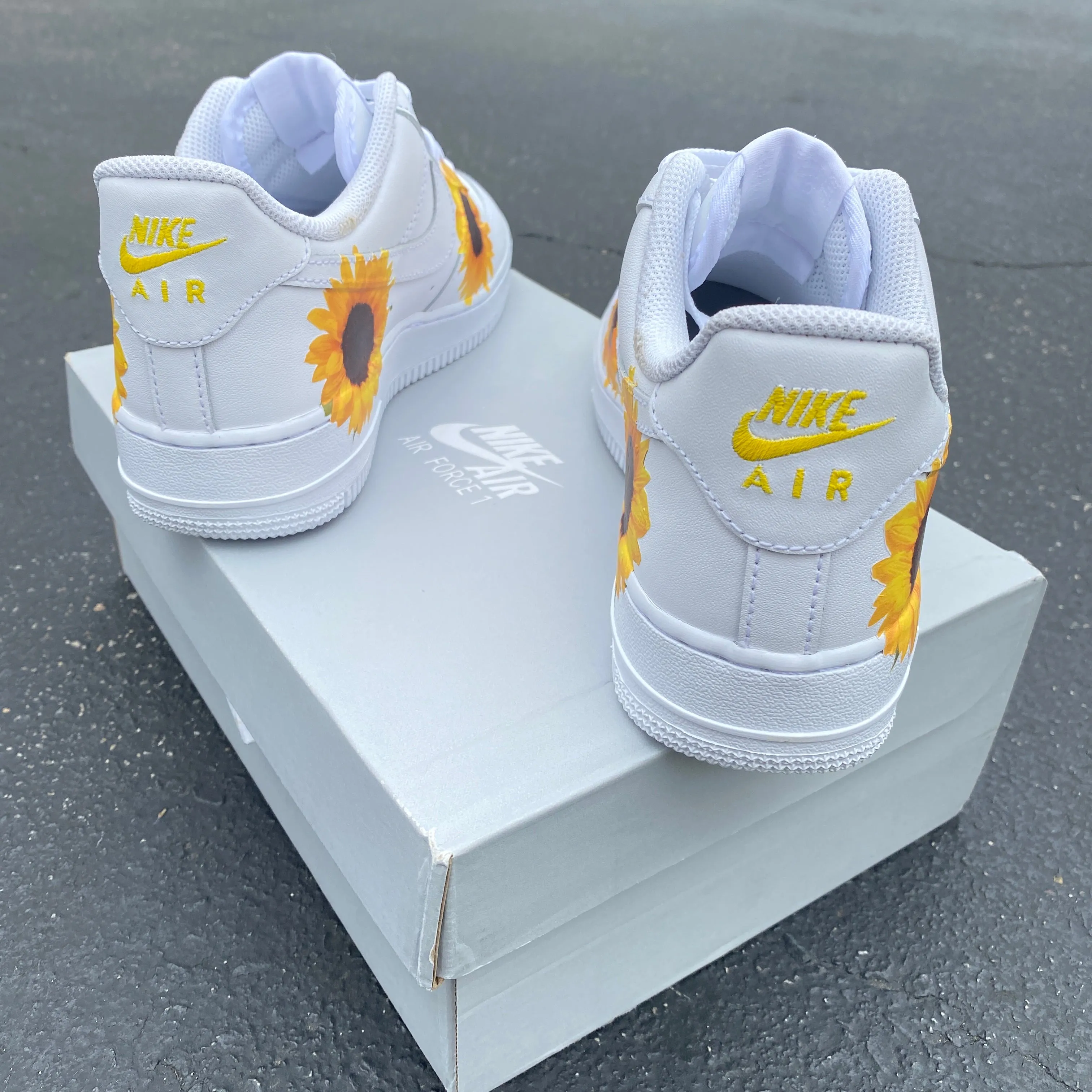 Custom Nike Air Force 1 Sunflower - Custom Nike Shoes