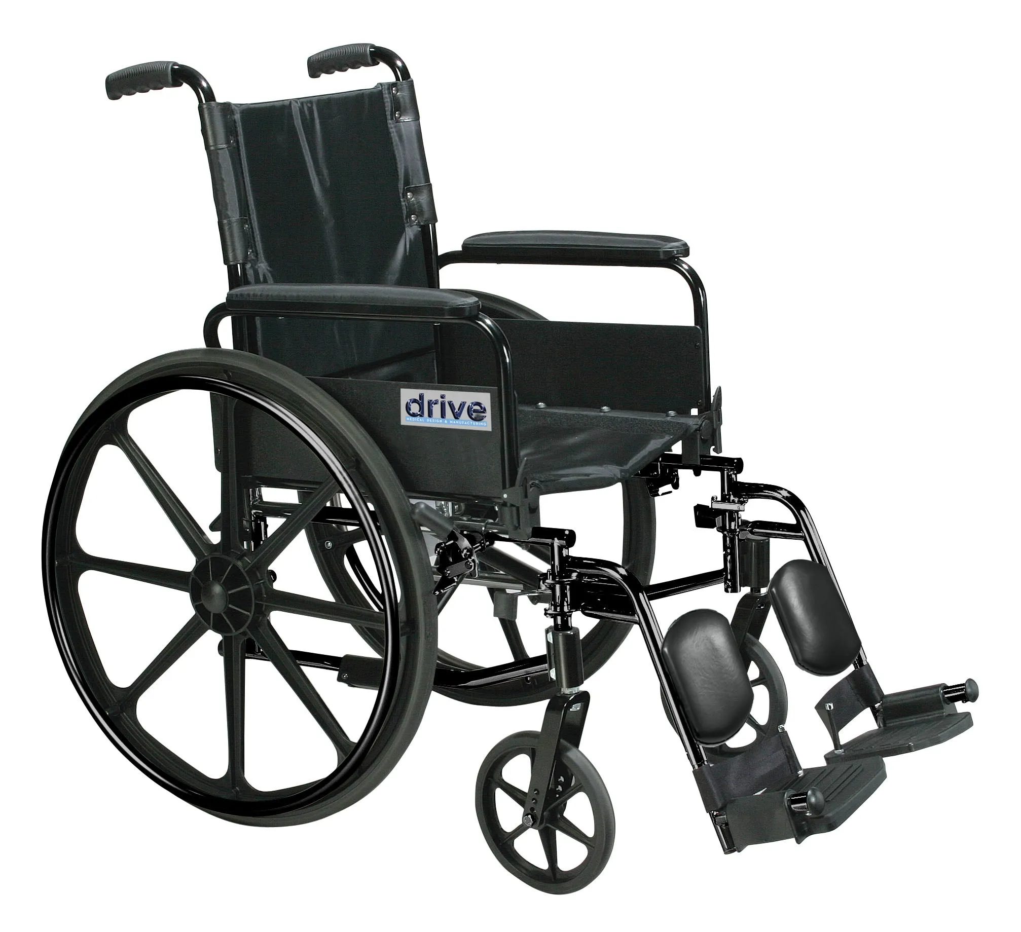 Drive Medical c420adfasv-elr Cirrus IV Lightweight Dual Axle Wheelchair with Adjustable Arms, Detachable Full Arms, Elevating Leg Rests, 20" Seat