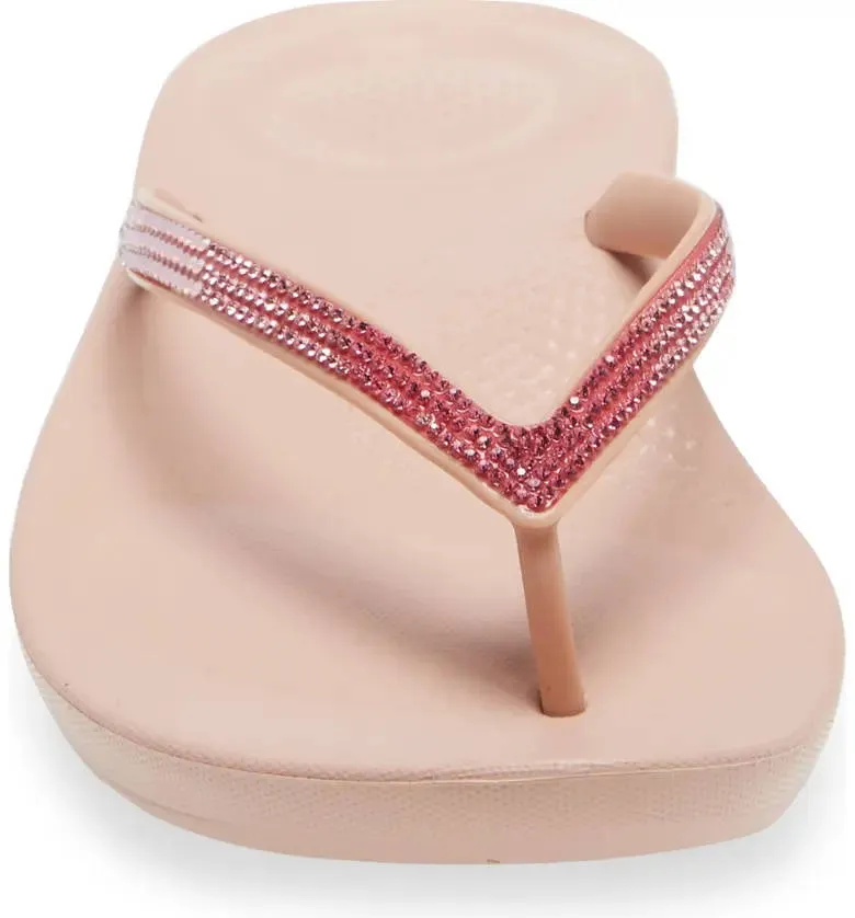 FitFlop Womens Iqushion Ombre Sparkle Beige