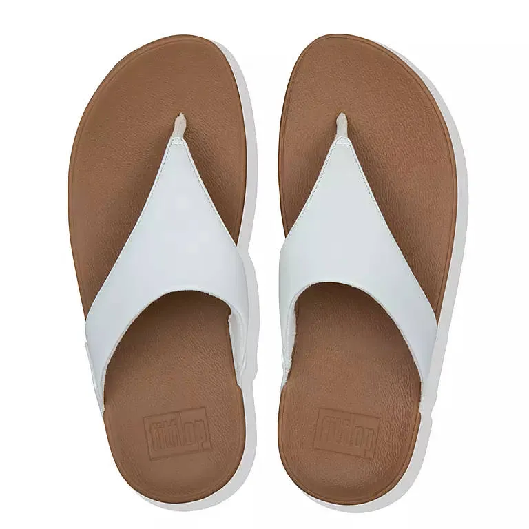 FitFlop Womens LuLu Toe-Post Sandals White