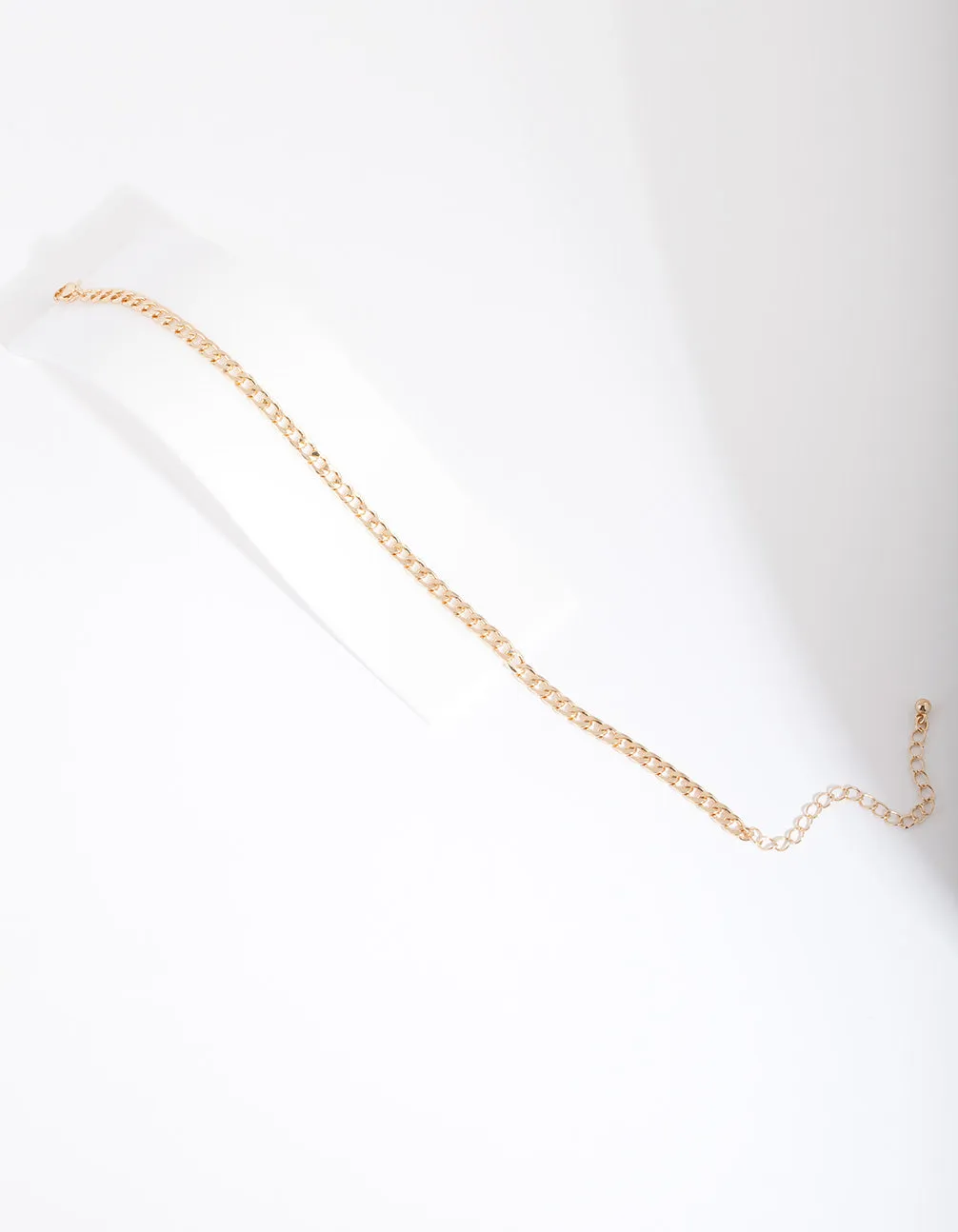 Gold 5mm Curb Chain Anklet