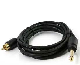 InkJecta 8' Long RCA Cable in Black