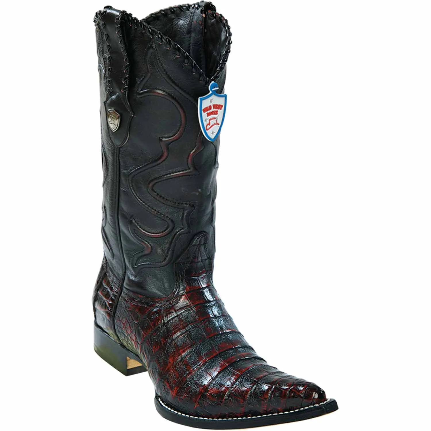 Men's Wild West Caiman Belly Skin 3X Toe Boot 2958218