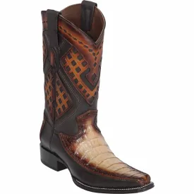 Men's Wild West Caiman Belly with Deer Square Toe Boot 276F8215