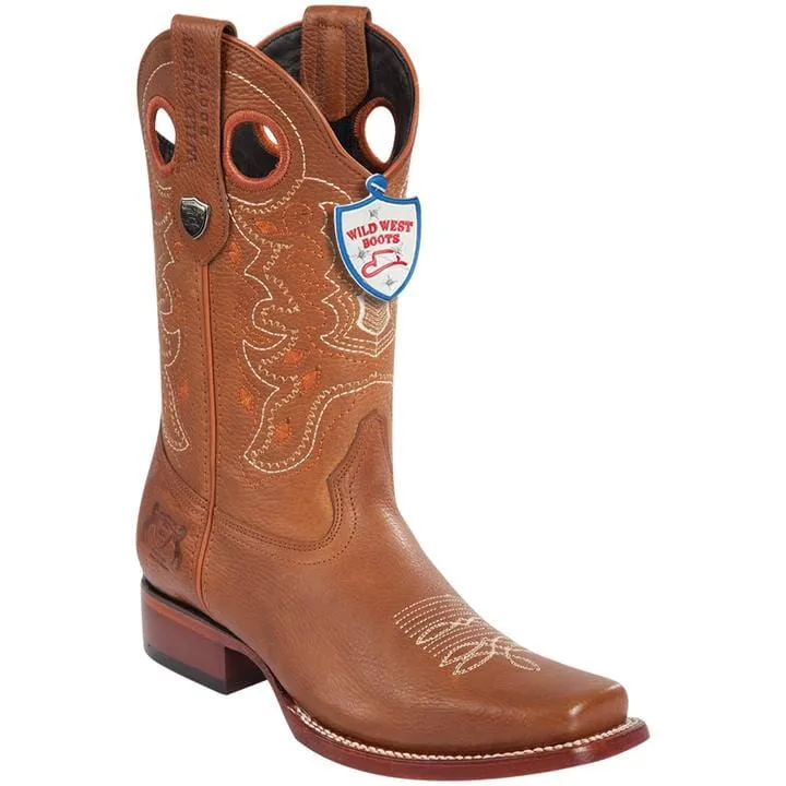 Men's Wild West Genuine Leather Rodeo Toe Boot 28182751