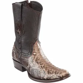 Men's Wild West Python Skin Dubai Toe Short Boot 279B5785