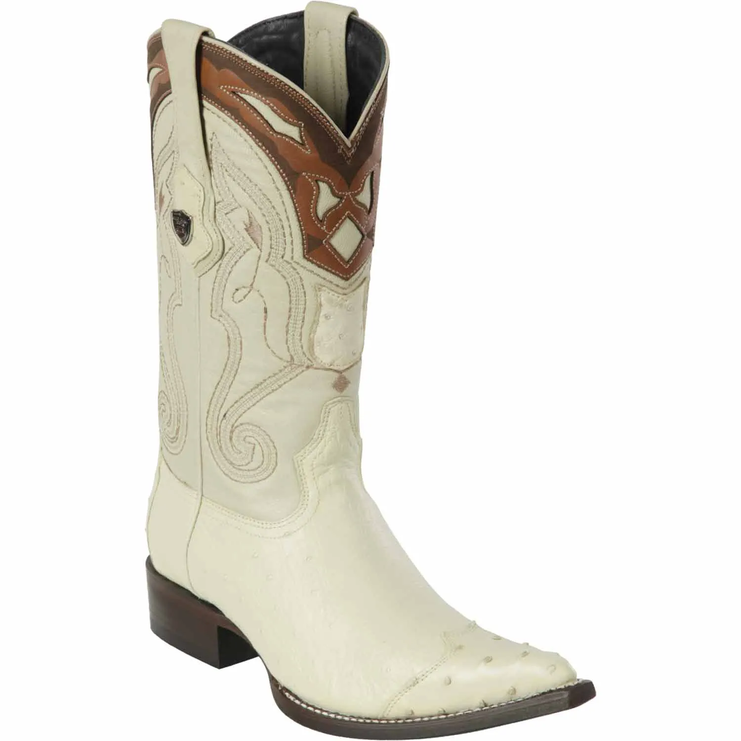 Men's Wild West Smooth Ostrich Skin 3X Toe Boot 2950404