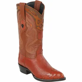 Men's Wild West Smooth Ostrich Skin J Toe Boot 2990403