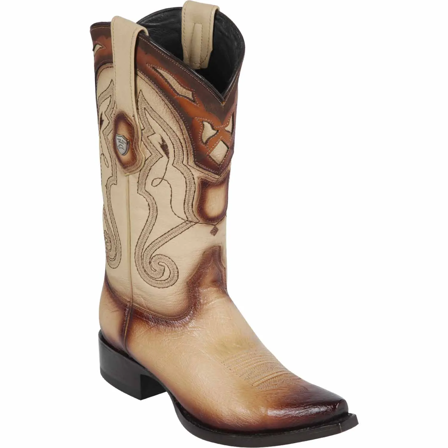 Men's Wild West Smooth Ostrich Skin Snip Toe Boot 2949715