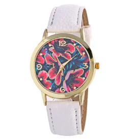 Quartz Watch Clock Leather Brand