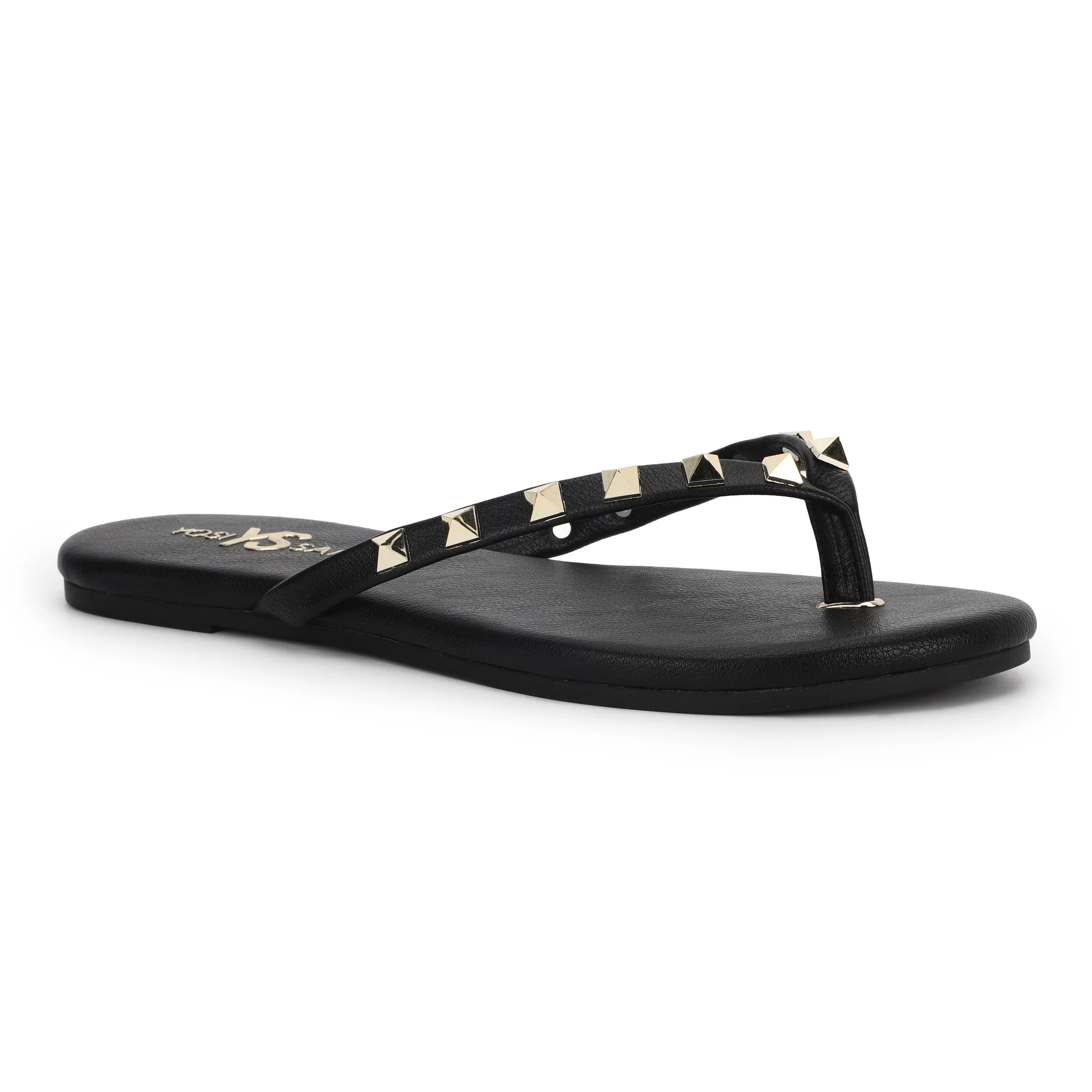 Rivington Stud Flip Flop in Black