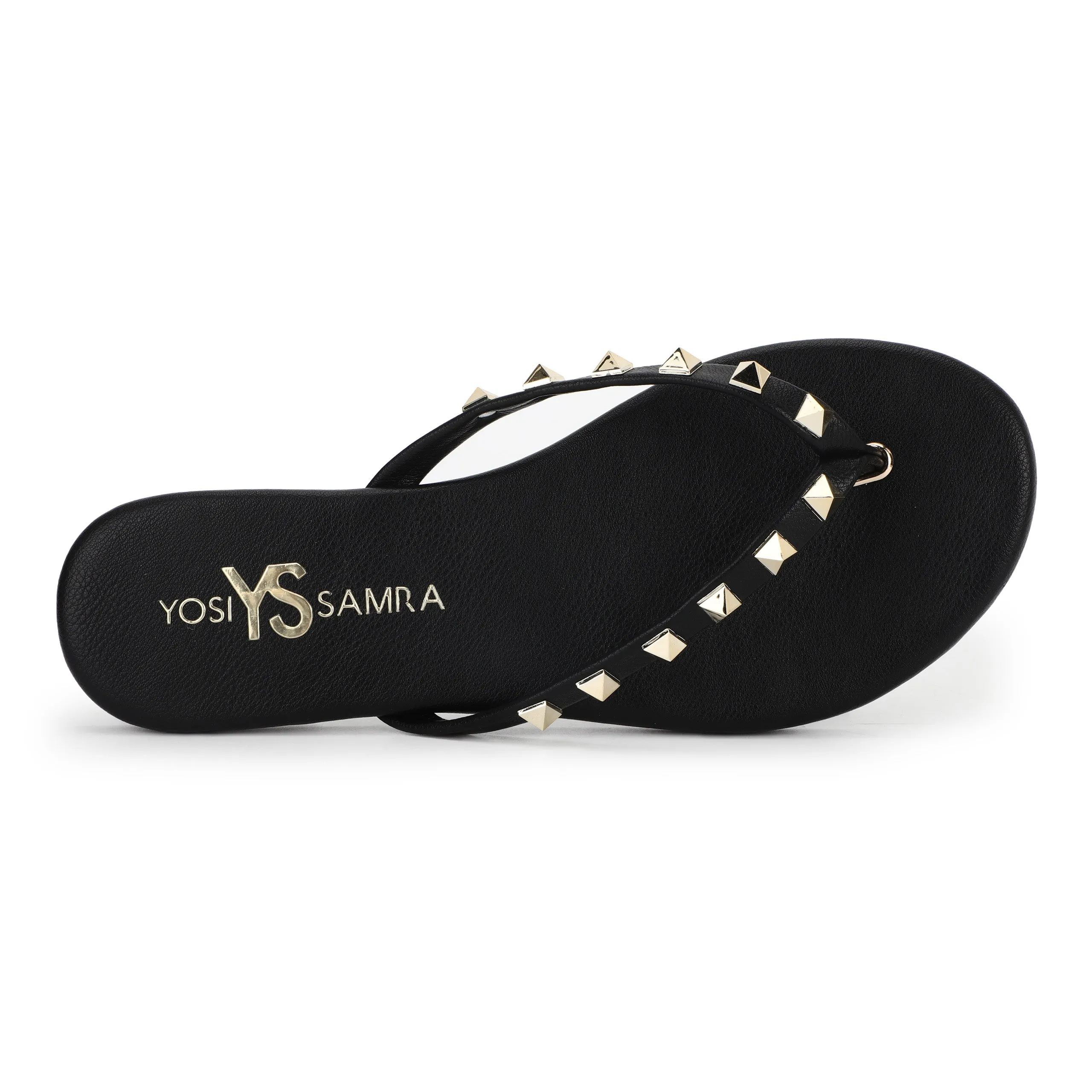 Rivington Stud Flip Flop in Black