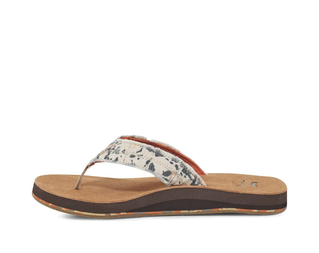 Sanuk Mens Fraid Not Soft Top Donavon Paint Splatter