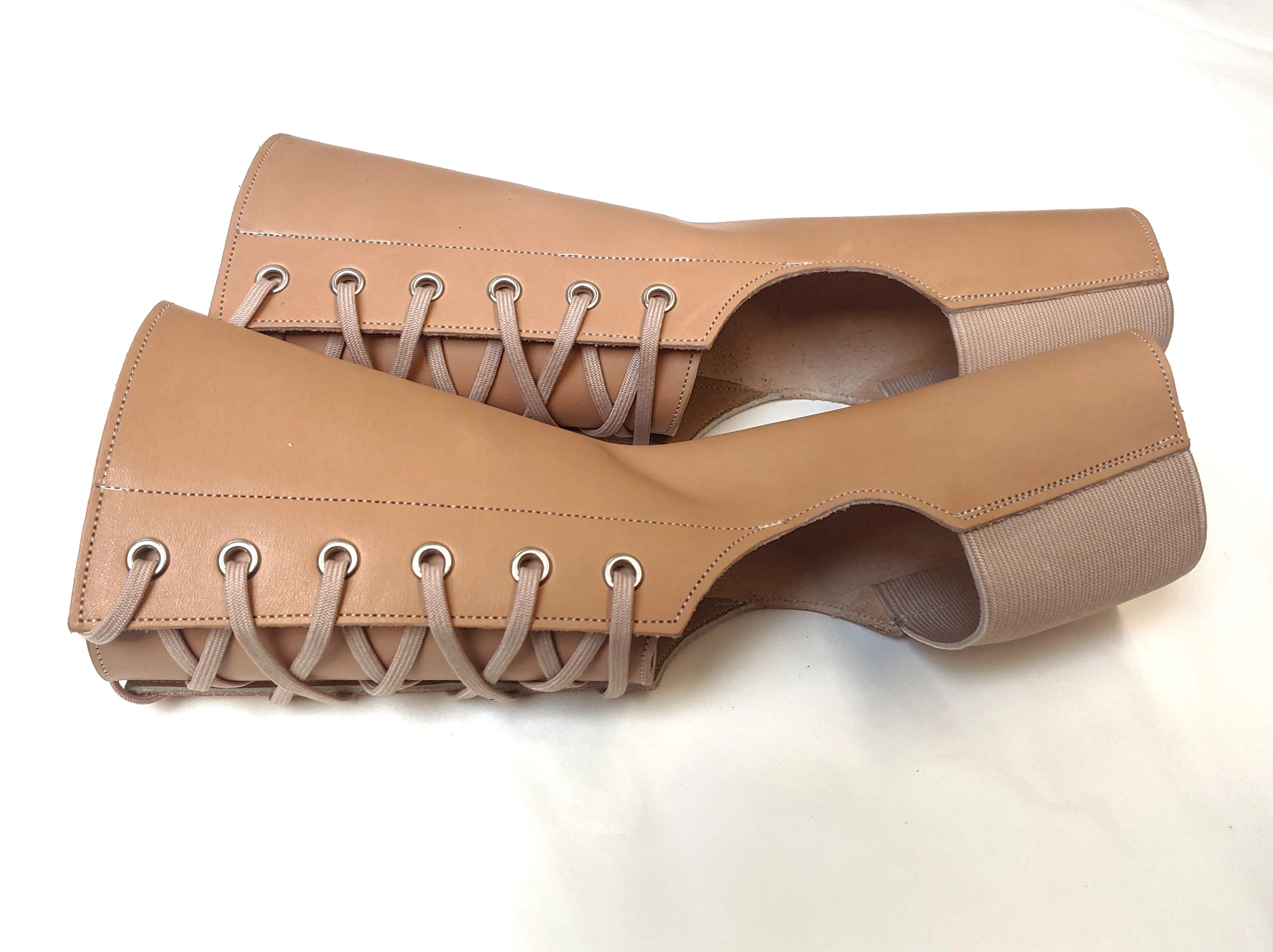 Short NUDE leather Aerial boots