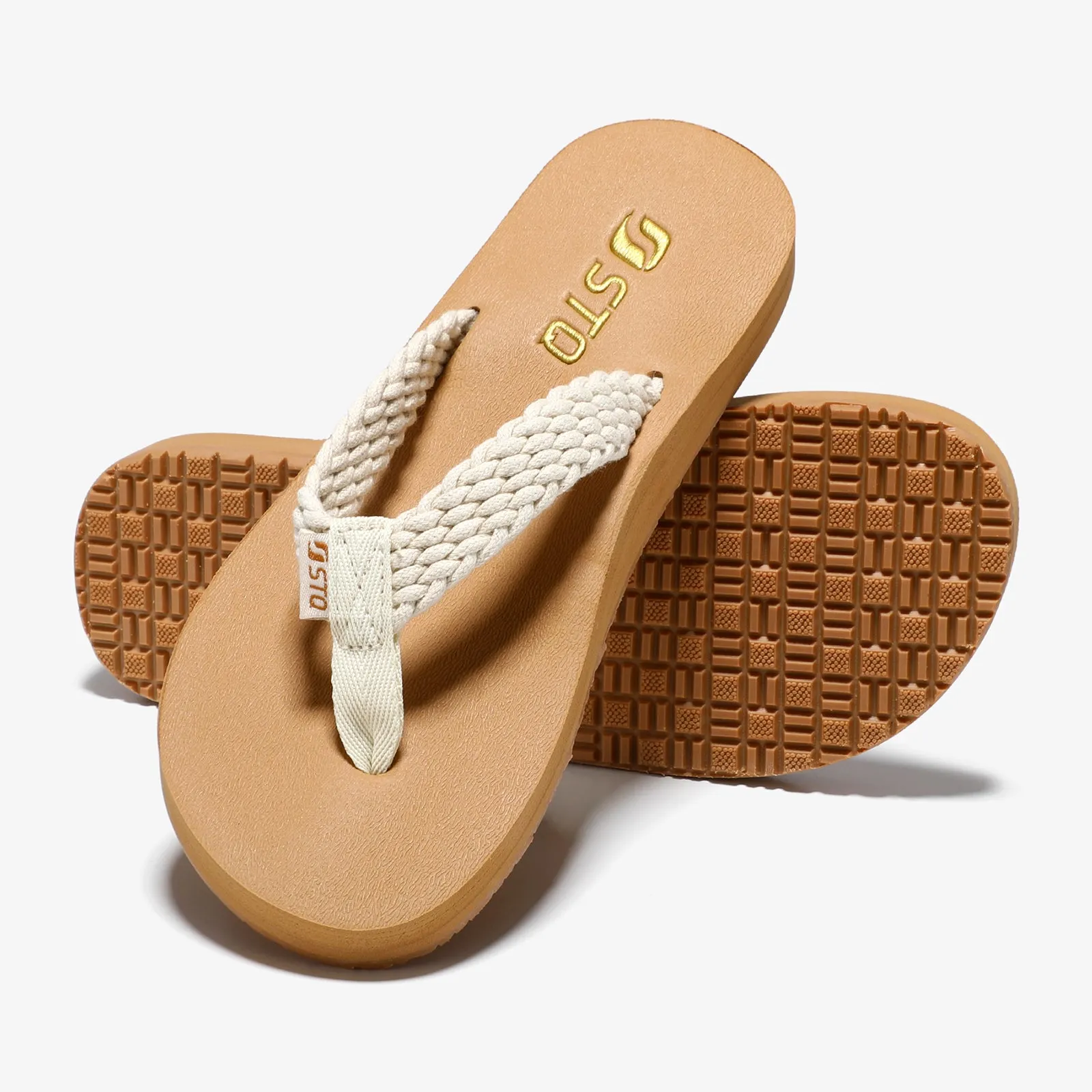 STQ Womens Quick Dry Flip Flops