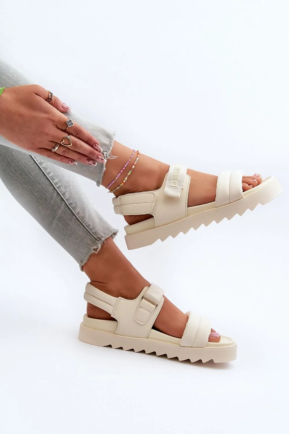 TEEK - Strappy Cush Sandals