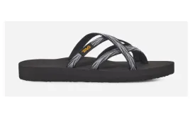 Teva Womens Olowahu Palms Black White