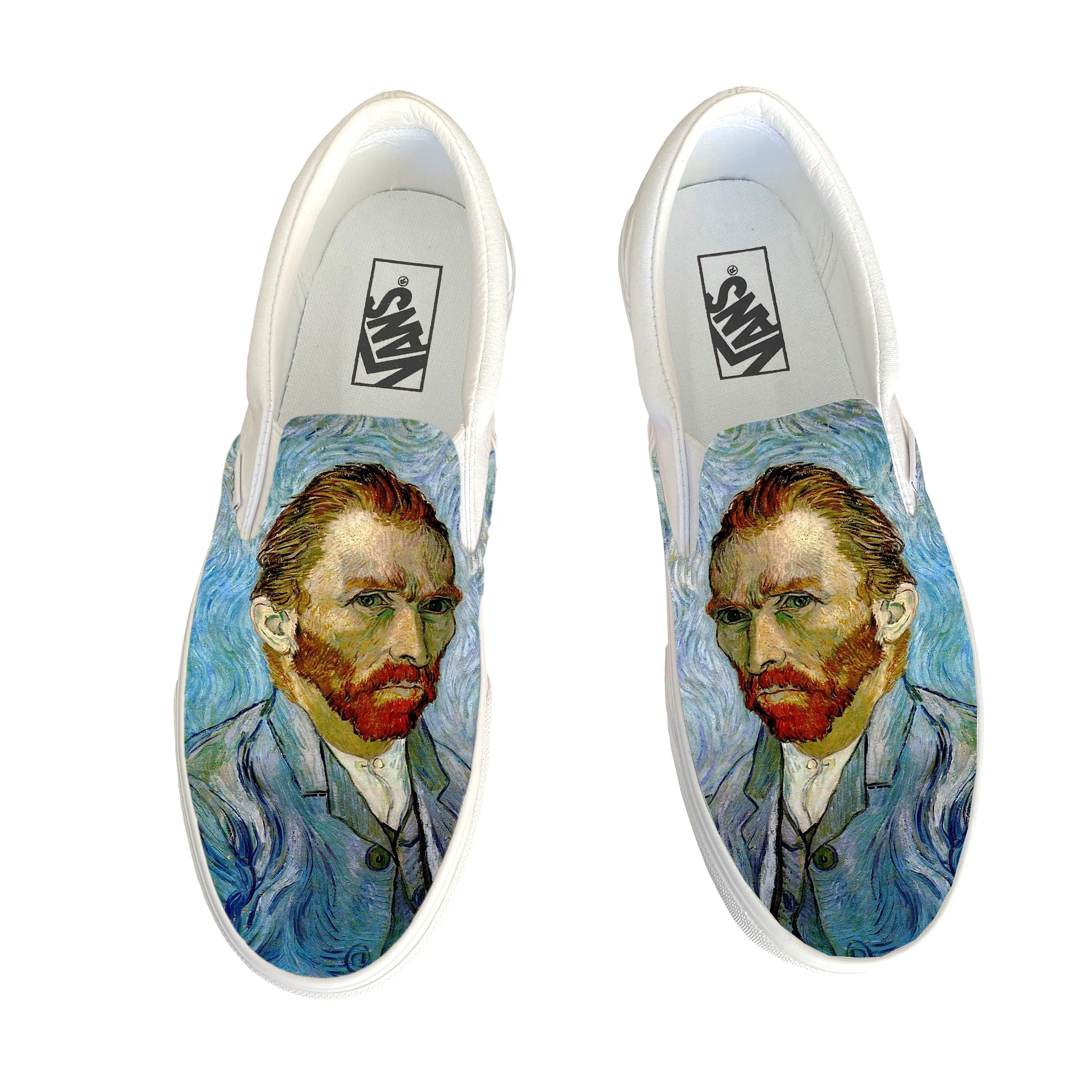 Van Gogh Self-Portrait Slip Ons