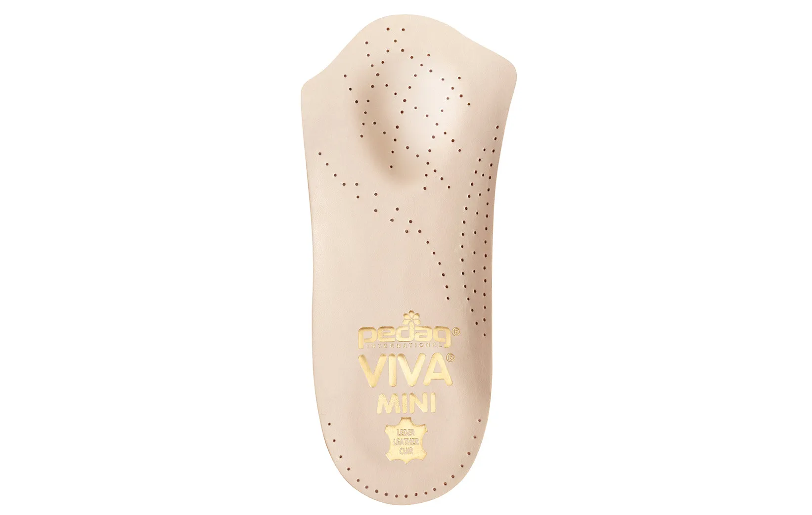 Viva Mini Tan - 3/4 Length Leather Orthotic Insole