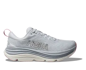 Women's HOKA Gaviota 5 Running Shoe in Sea Ice / Pink Twilight