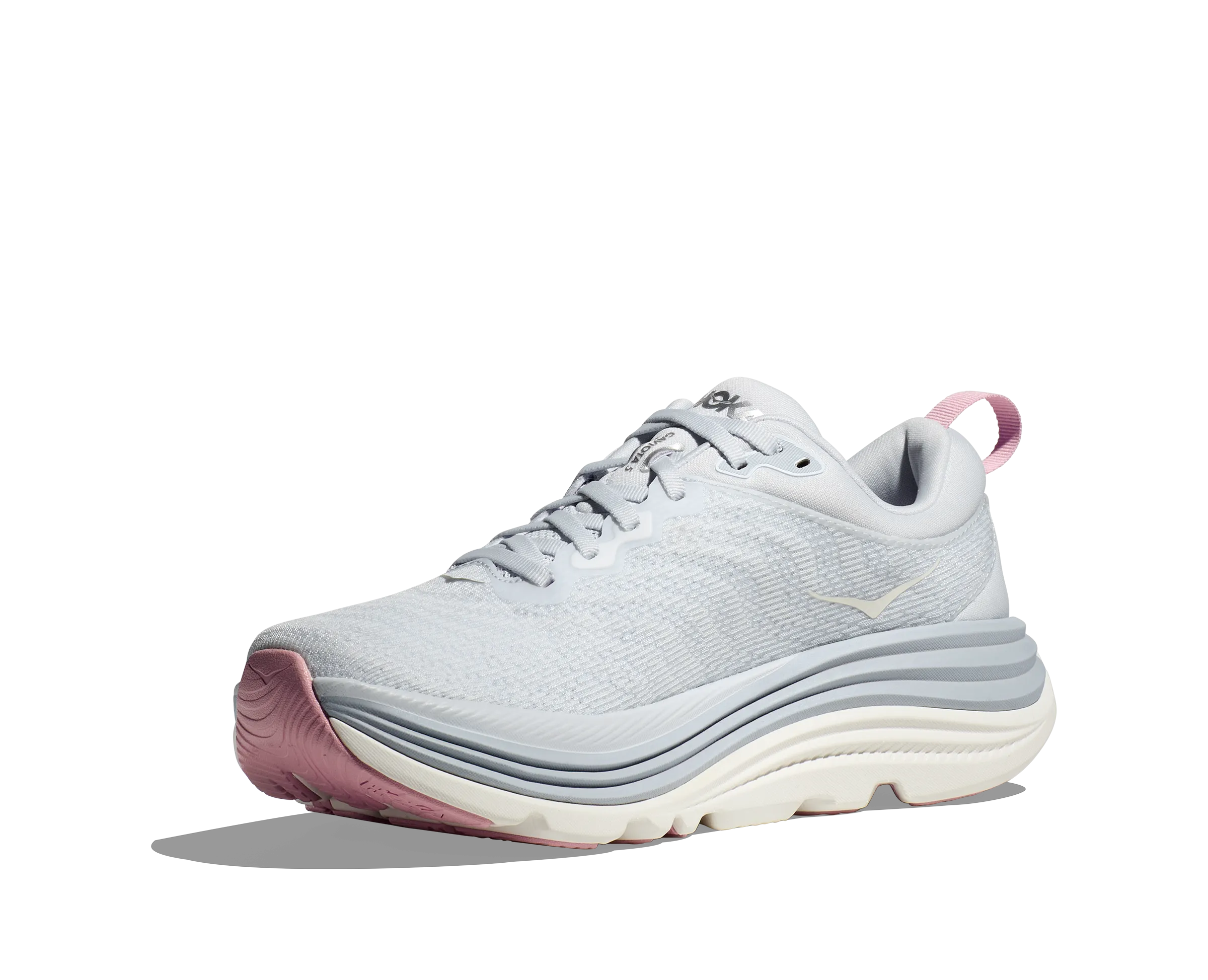 Women's HOKA Gaviota 5 Running Shoe in Sea Ice / Pink Twilight