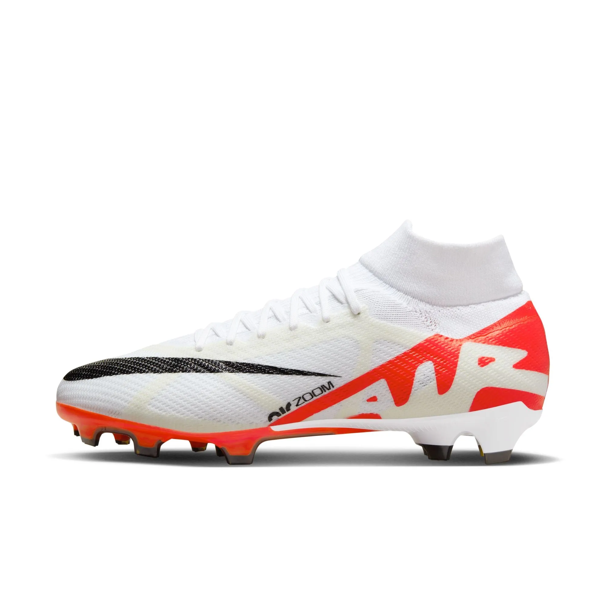 Zoom Mercurial Superfly 9 Pro FG [White/Bright Crimson]